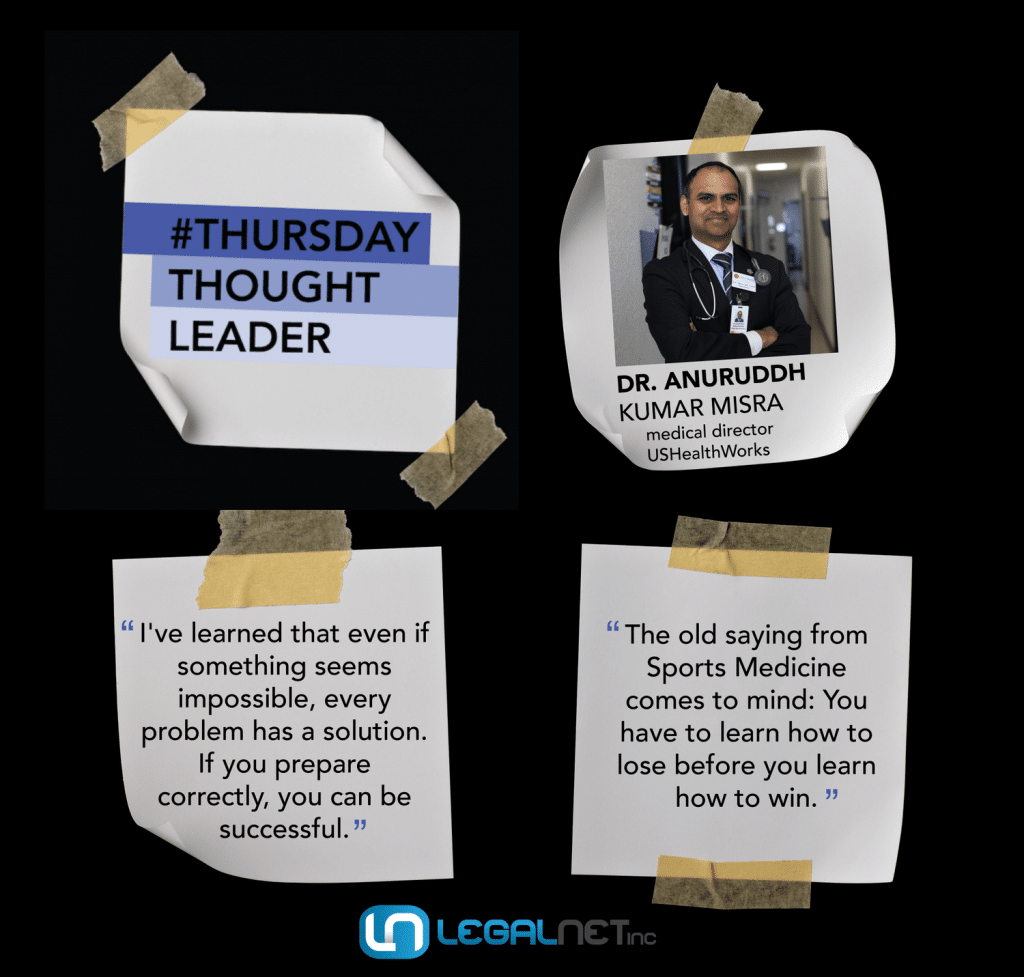 Dr. Anuruddh Kumar Misra shares his wisdom on this week's Thursday Thought Leader.