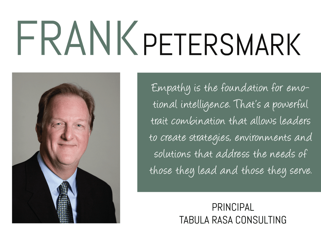 Frank Petersmark, Principal of Tabula Rasa Consulting, shares his wisdom on this week's Thursday Thought Leader.